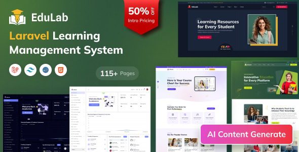 Edulab LMS v1.3 - Laravel Learning Management System with Tailwind CSS