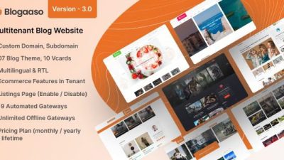 Blogaaso v3.0 - Blog Website SAAS (Multitenancy) [Activated]