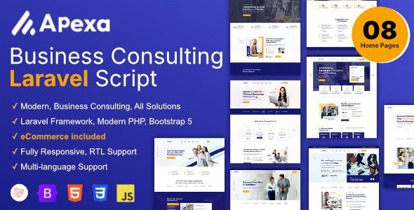Apexa v1.4.0 Multi-Purpose Business Consulting Laravel Script [Activated]