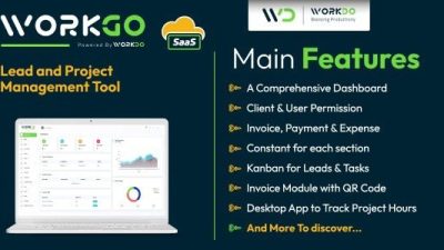 WorkGo SaaS v6.1 Lead and Project Management Tool
