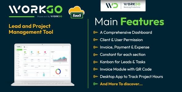 WorkGo SaaS v6.1 Lead and Project Management Tool