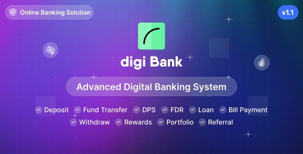 Digibank v1.6 Advanced Digital Banking System with Rewards [Activated]