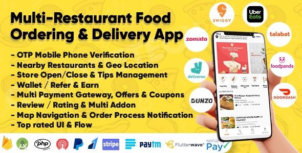 Eatggy v1.6 - Multi Restaurant Food Ordering & Delivery Application | Restaurant Management