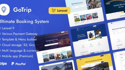 GoTrip v1.6.1 – Laravel Booking System