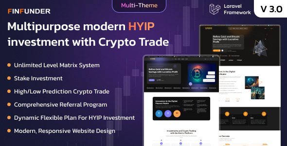 FinFunder v3.1 HYIP Investments and Crypto Trading on the Matrix Platform