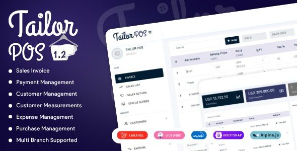 TailorPos v1.3.1 Pos and Order Management System