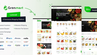 Grenmart (v1.3.0) Organic & Grocery Laravel eCommerce