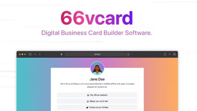 66vcard (v35.0.0) Digital Business Card Builder (SAAS)