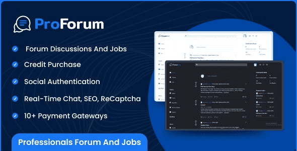 ProForum (v1.3.0) Professionals Forum and Jobs