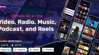 DTTube (v1.0) Ultimate All-in-One Video,Reels,Podcast,Radio,Music Flutter App with Laravel Admin Panel