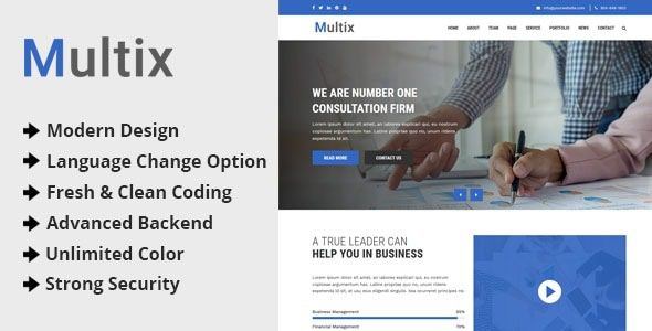 Mulzix v2.0 Multipurpose Business and Agency CMS