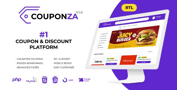 Couponza v2.0 Ultimate Coupons & Discounts Platform
