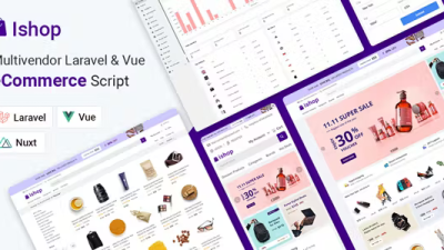 Ishop v4.0.4 Multivendor Laravel & Vue eCommerce CMS (Activated)