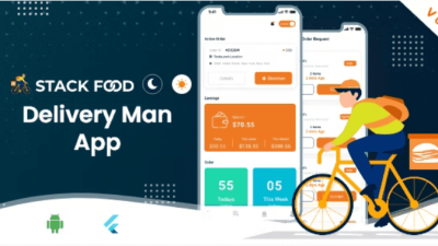 StackFood Multi Restaurant v7.6 Food Ordering Delivery Man App