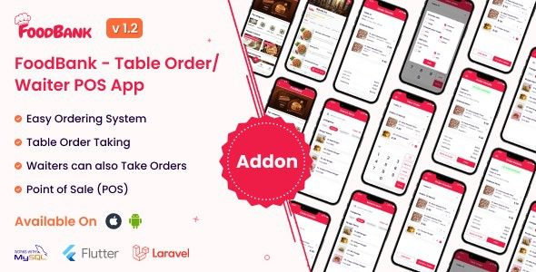 FoodBank v1.4 Table Order/Waiter Point Of Sale (POS) App