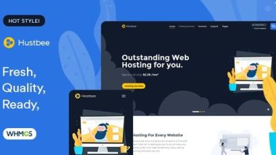Hustbee (13 May 2025) Hosting HTML & WHMCS Template