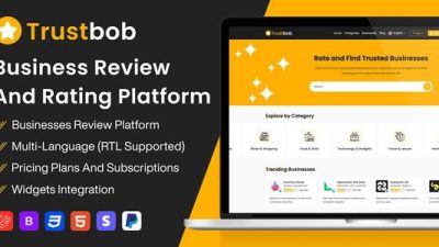 Trustbob v1.1 - Business Review And Rating Platform (SAAS) [Activated]
