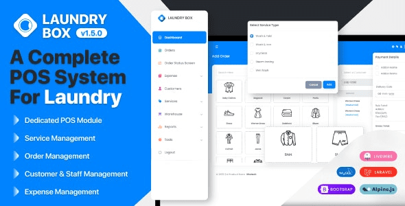 Laundry Box POS and Order Management System (v2.2.0)