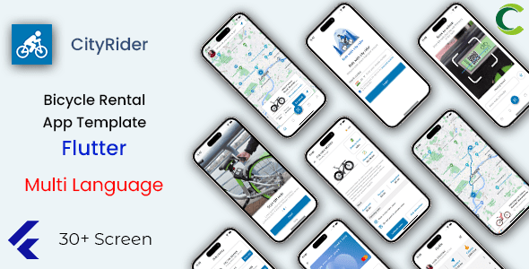 Bicycle Rental App Template in Flutter源码下载
