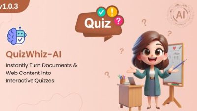 AI Powered Quiz Generator - QuizWhiz AI - Built With Laravel