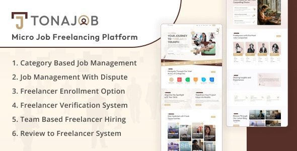 TonaJob v1.0 - MicroJob Freelancing Platform