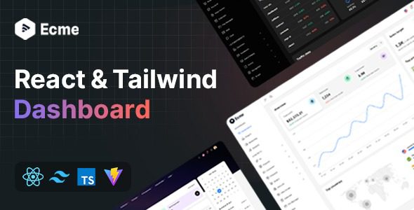 Ecme (v1.2.1) - React Tailwind Admin Template (React 19)