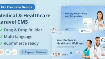 Prohealth v1.2 - Medical and Healthcare Laravel CMS With Live Page Builder [Activated]