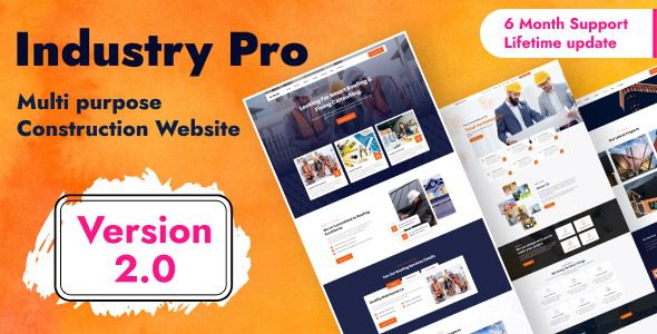 Industry PRO v2.0 - Multipurpose Construction Builder and Agency Website Script [Activated]