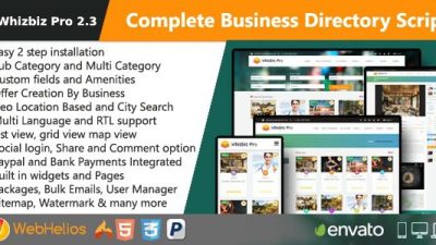 Whizbiz Pro v2.3 - Simple Business Listing Directory Map Script