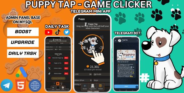 Puppy Tap - Telegram mining 27 August 2024