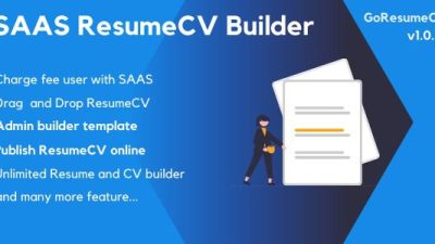 GoResumeCV v1.0.4 - SAAS Resume Builder Online
