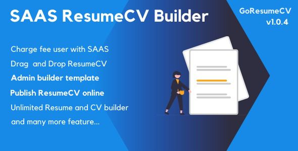GoResumeCV v1.0.4 - SAAS Resume Builder Online