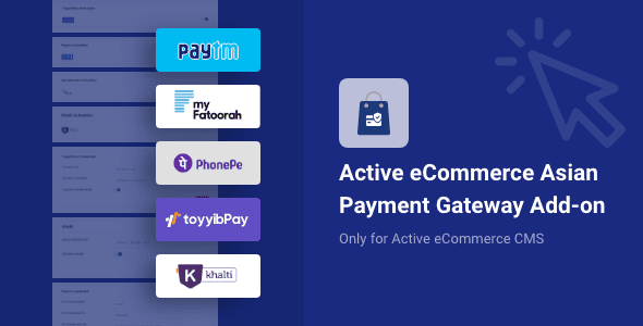 Active eCommerce Asian Payment Gateway Add-on源码下载