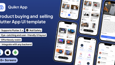 Quikrr UI template源码下载