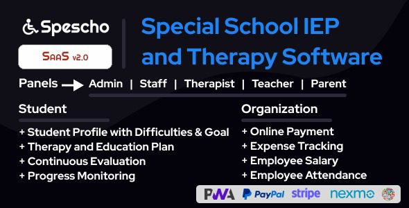 Spescho 2025-08-23 - Special School IEP and Therapy Software