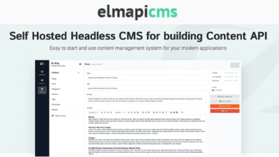 ElmapiCMS v3.0.0 Headless CMS for building Content API