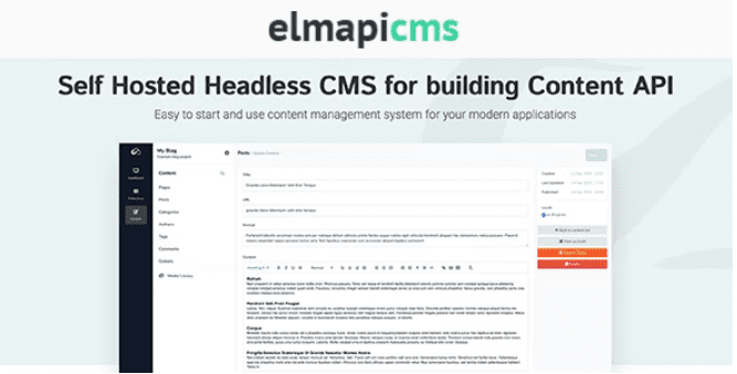 ElmapiCMS v3.0.0 Headless CMS for building Content API