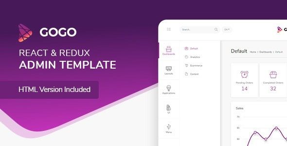 Gogo (v6.3.0) React Admin Template