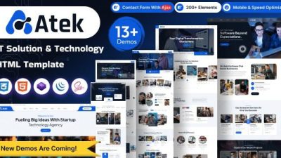 Atek v1.0 - IT Solution and Technology HTML Template