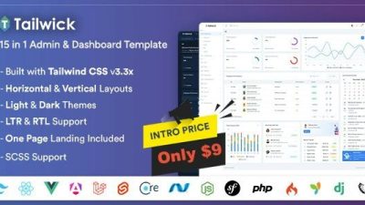 Tailwick (v1.2.0) Tailwind CSS Admin & Dashboard Template