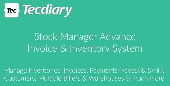 Stock Manager Advance with All Modules By Tecdiary v3.5.5 (Not Activated)