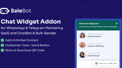 SaleBot Chat Widget Addon源码下载