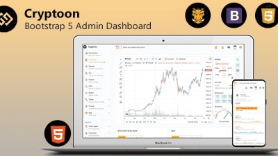 Cryptoon (v3.0) Crypto Bootstrap Admin Template