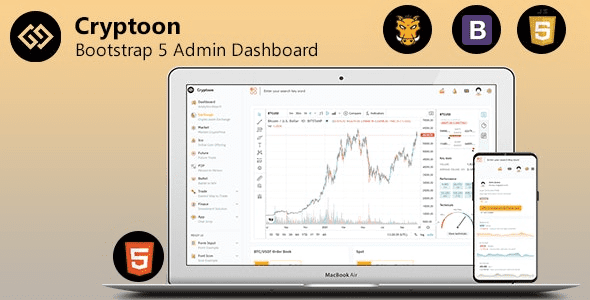 Cryptoon (v3.0) Crypto Bootstrap Admin Template