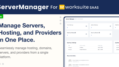 Server Manager Module for Worksuite SAAS源码下载
