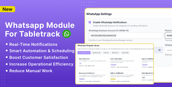 WhatsApp Module for TableTrack源码下载