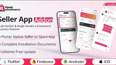 Ready eCommerce - E-Commerce Seller App - Store App - Provider App - Vendor App Addon源码下载