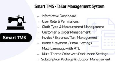 Smart TMS SaaS v1.1 Tailor Management System