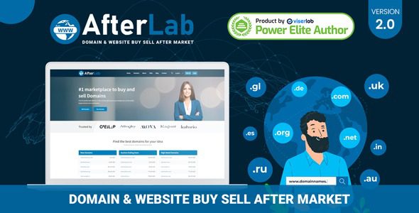 AfterLab v2.0 Domain & Website Buy Sell After Marketplace
