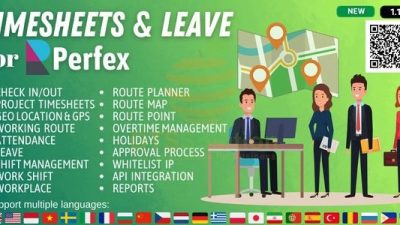 [Fixed*] Timesheets and Leave Management for Perfex CRM v1.2.3